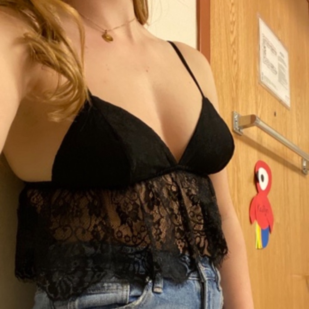 Urban Outfitters lace crop tank